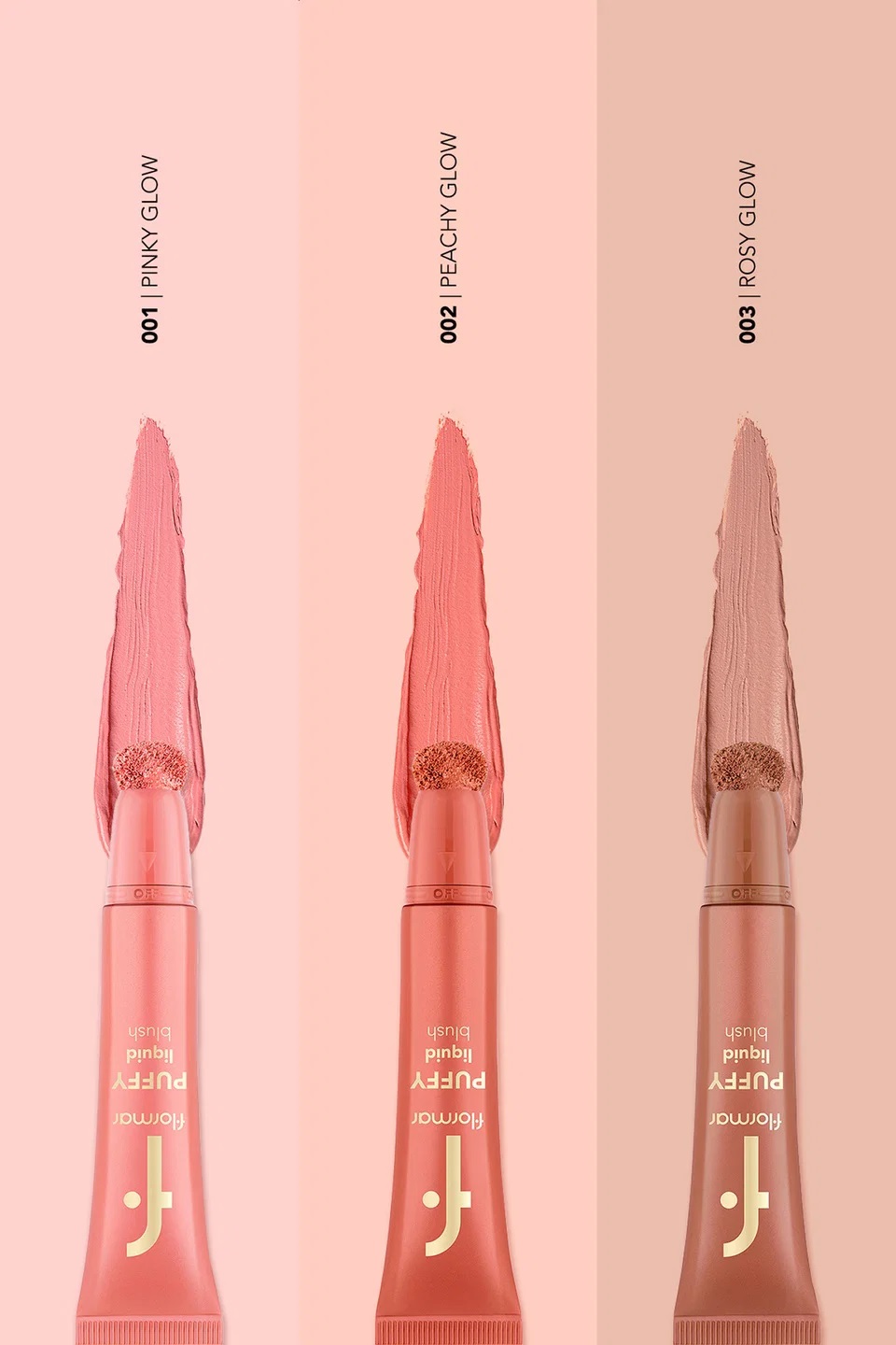 رژگونه مایع پد دار فلورمار_Puffy Liquid Blush